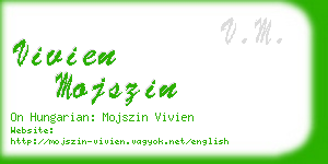 vivien mojszin business card